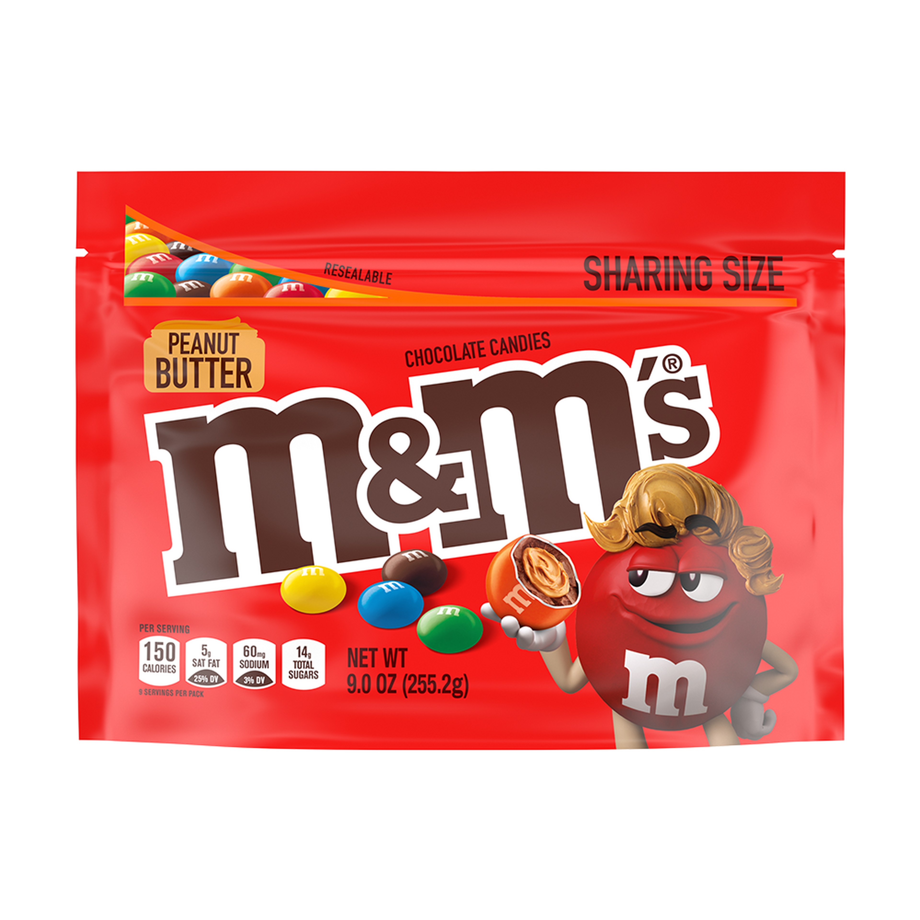 M&M'S Minis Peanut Butter Chocolate Candy Mega Tube, 24 Ct Box | M&M'S