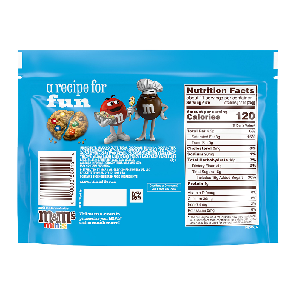milk chocolate M&M'S minis, 9.4oz 2
