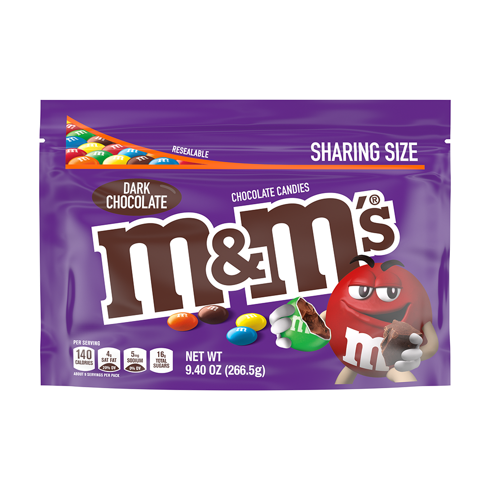 M&M's Milk Chocolate Candies, Celebration Size, Stand up