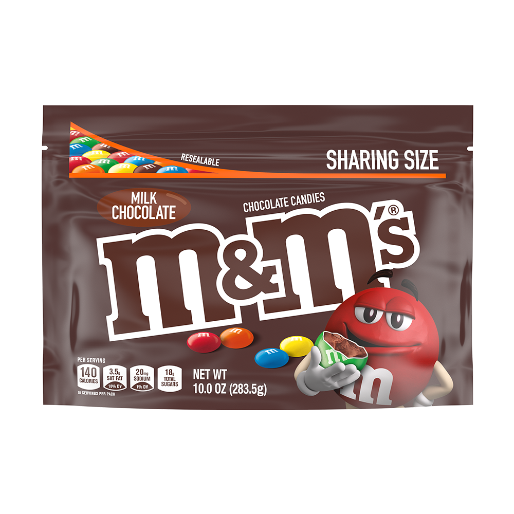 m and m bag