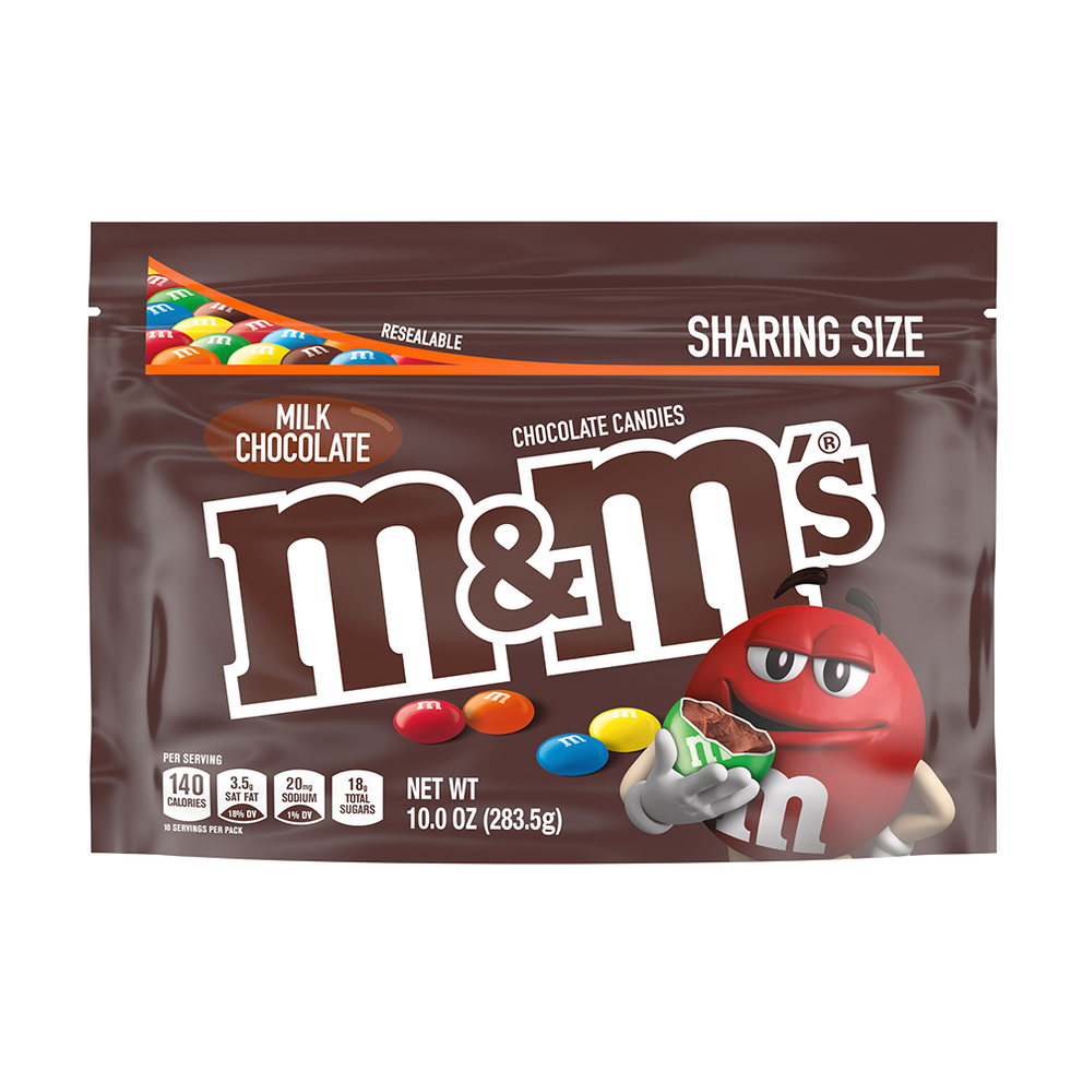 m&m milk chocolate
