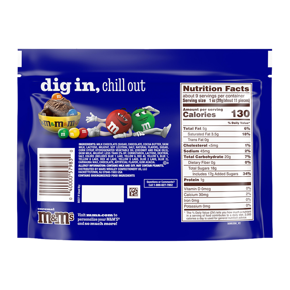 caramel M&M'S, 9.05oz 2