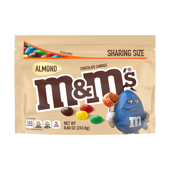 .com: M&M'S Crispy Chocolate Candy Sharing Size 2.83-oz. Pouch,  24-Count Box : Grocery & Gourmet Food