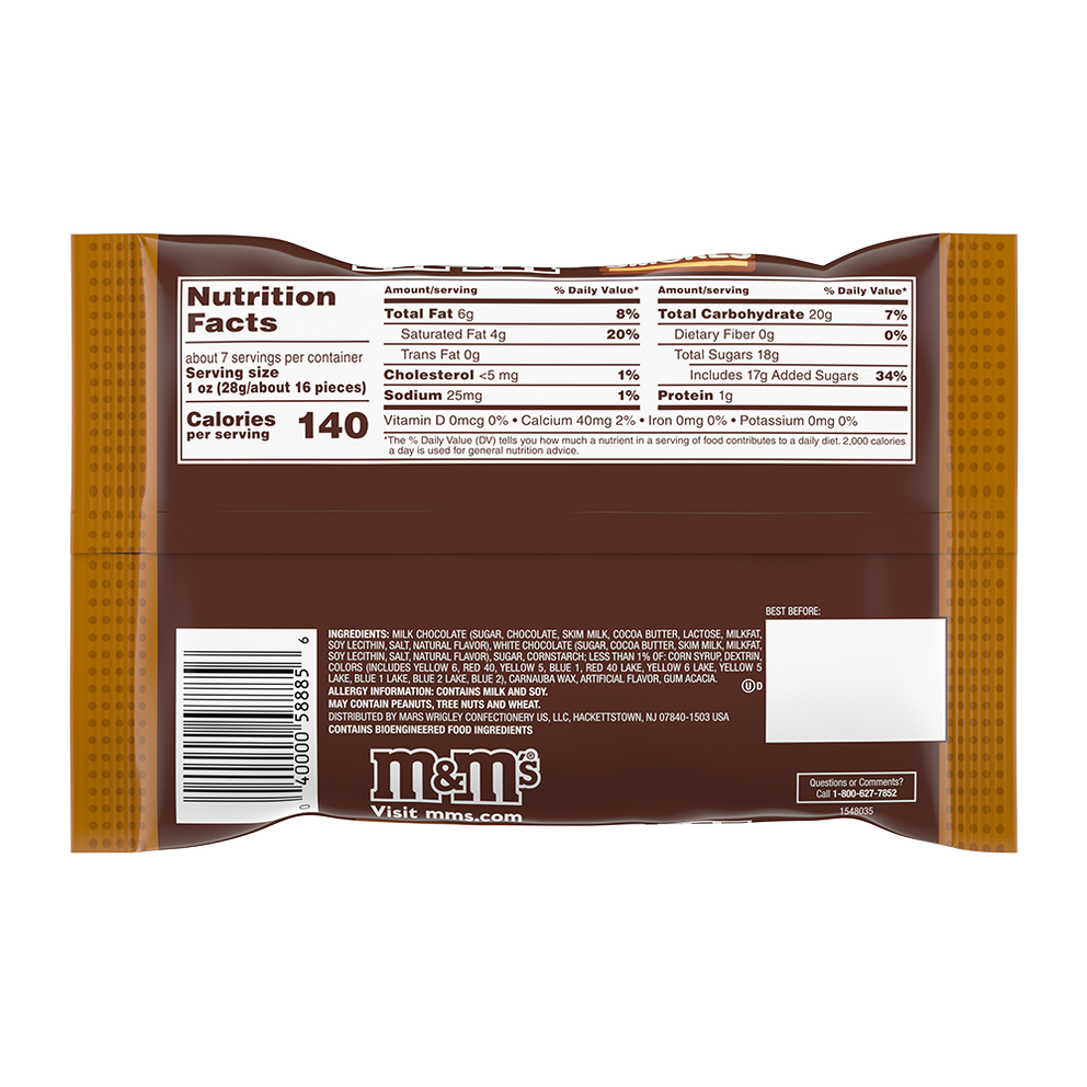 M&M's Campfire Smores White and Milk Chocolate Candy - 7.44 oz