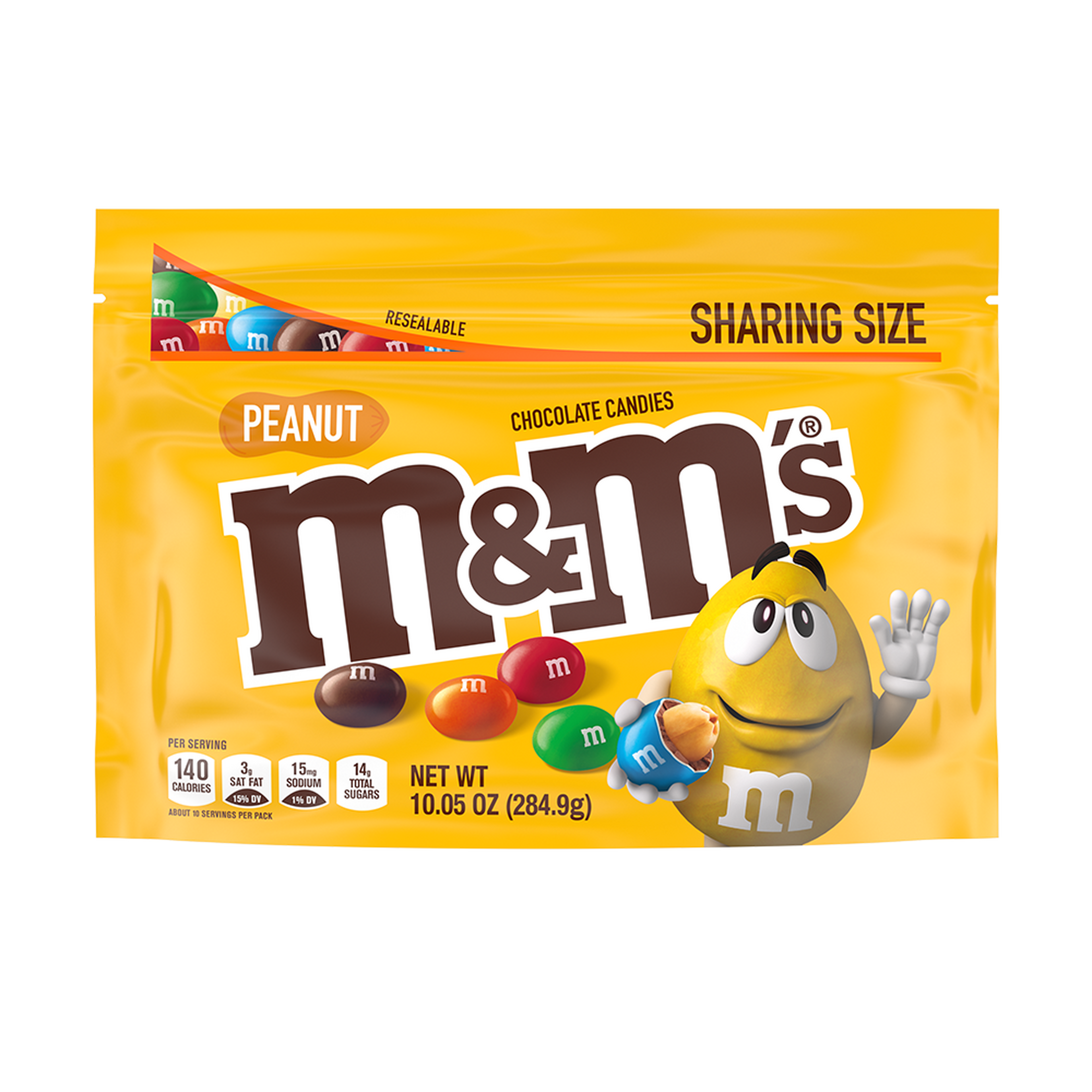 M&M'S Minis Peanut Butter Chocolate Candy Mega Tube, 24 Ct Box