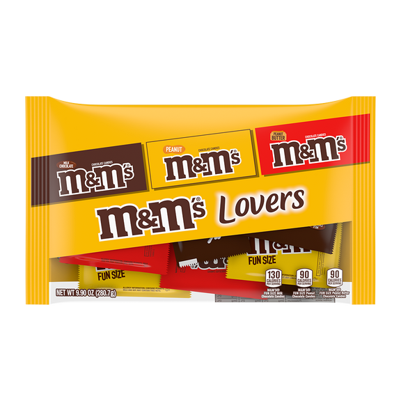 M&M's Milk Chocolate, Peanut Butter, Caramel, Fun Size Assorted  Candy 115 ct