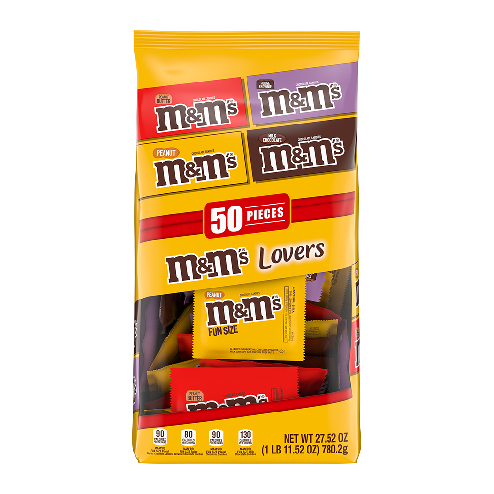 M&M's Candy Fun Size Halloween Bulk Variety Pack, Mixed Flavor (115 Ct.) 