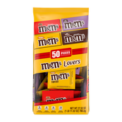 M&M'S Lover's Fun Size Milk Chocolate Halloween Candy Assortment, 50 ct Bulk Candy Bag 0