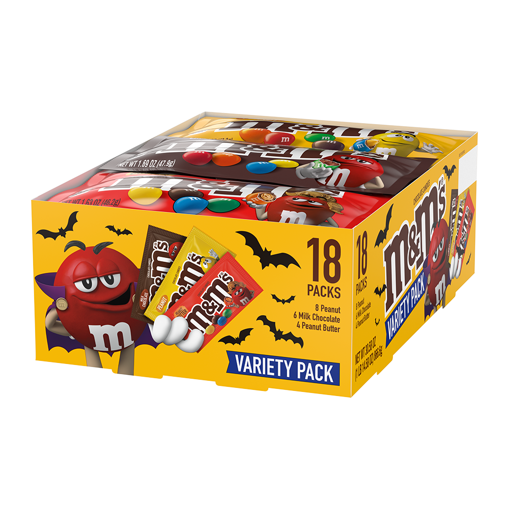 M&M'S Peanut, Peanut Butter & Milk Chocolate Variety Pack Full