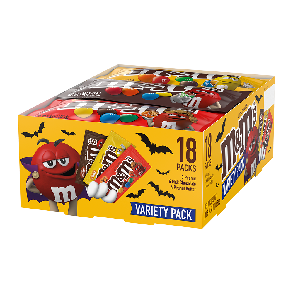 M&M'S Full Size Milk Chocolate Candy Assortment, 30.58 oz, 18 ct 0