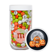jar with lid with pumpkins