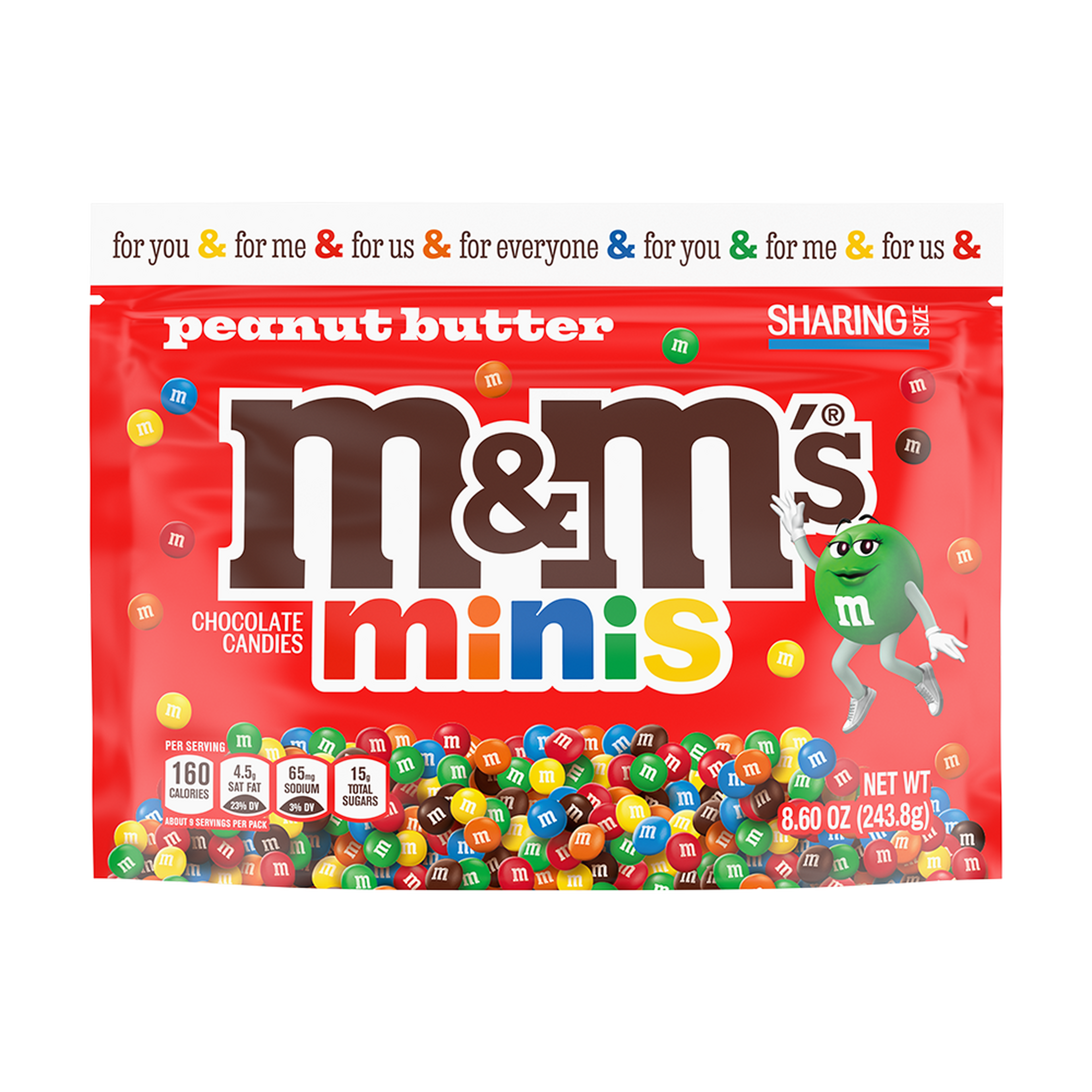 Peanut Butter M&M'S Minis, 8.6 oz 0