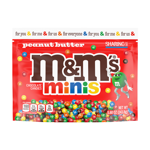 peanut butter M&M'S minis, 8.6oz 0