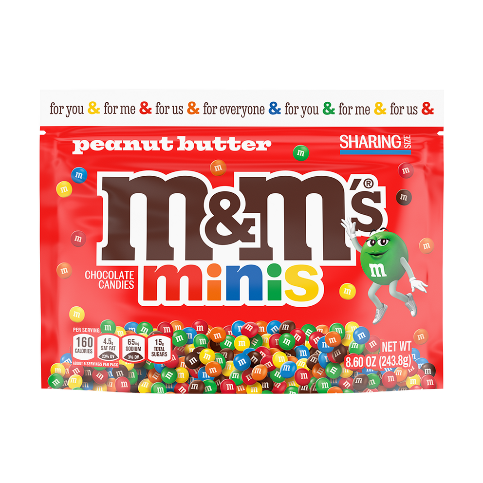 peanut butter M&M'S minis, 8.6oz 0