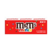 Peanut Butter M&M'S Minis Candy Mega Tube, 24 Ct Box (package may vary) 3