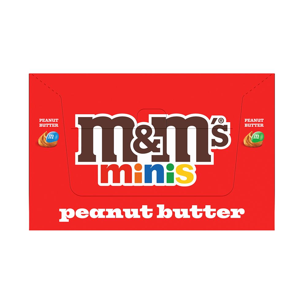 Peanut Butter M&M'S Minis Candy Mega Tube, 24 Ct Box (package may vary) 4