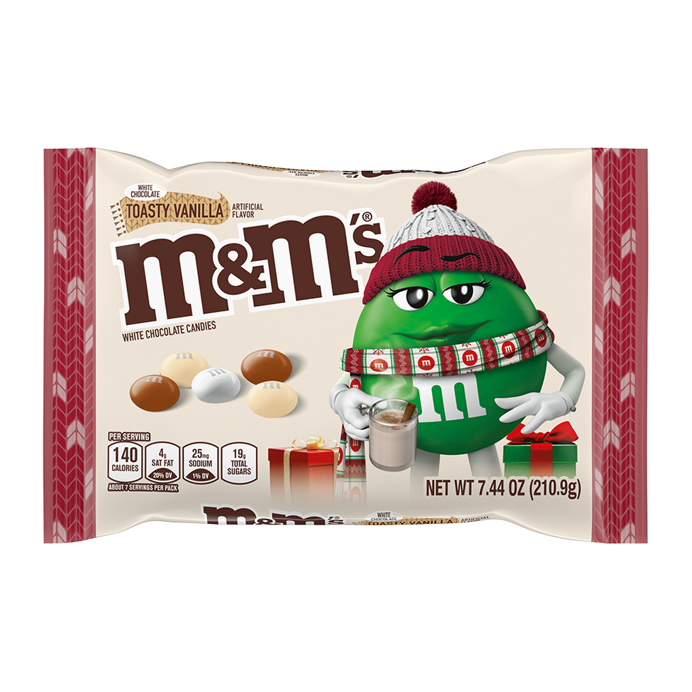 M&M's Holiday Milk Chocolate Christmas Candy Fun Size 11 Ounce Bag, Christmas