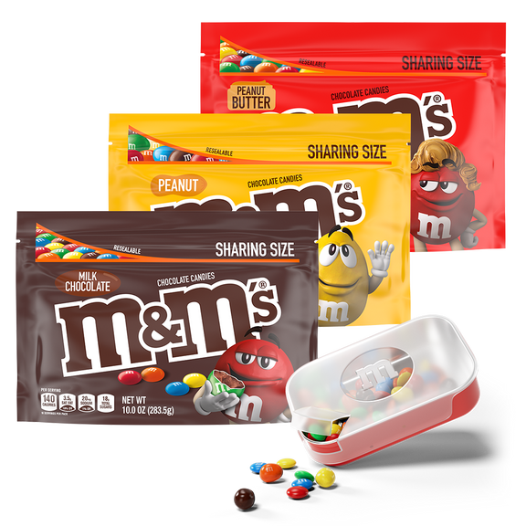 M&M'S Peanut Butter Milk Chocolate Candy Sharing Size Resealable