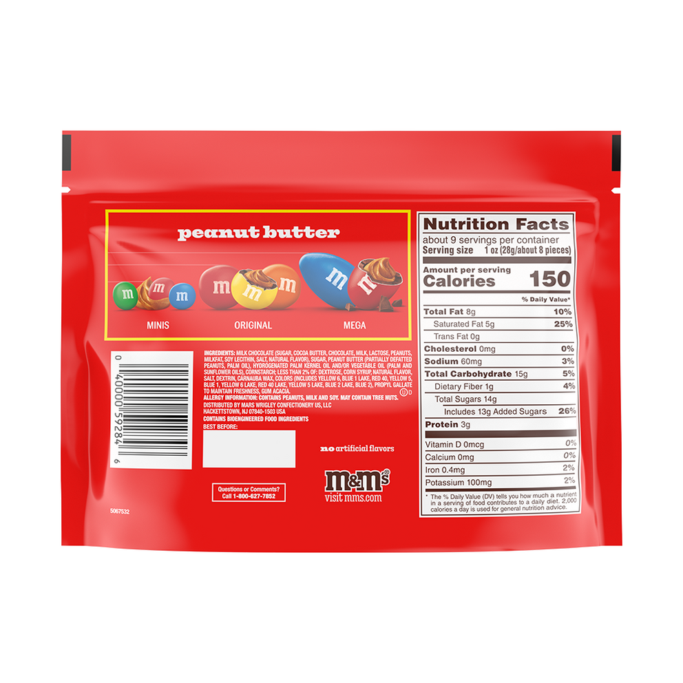 peanut butter M&M'S mega, 8.6oz 3