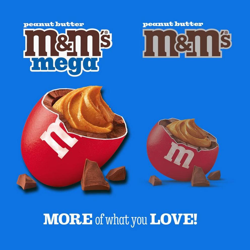 peanut butter M&M'S mega, 8.6oz 2