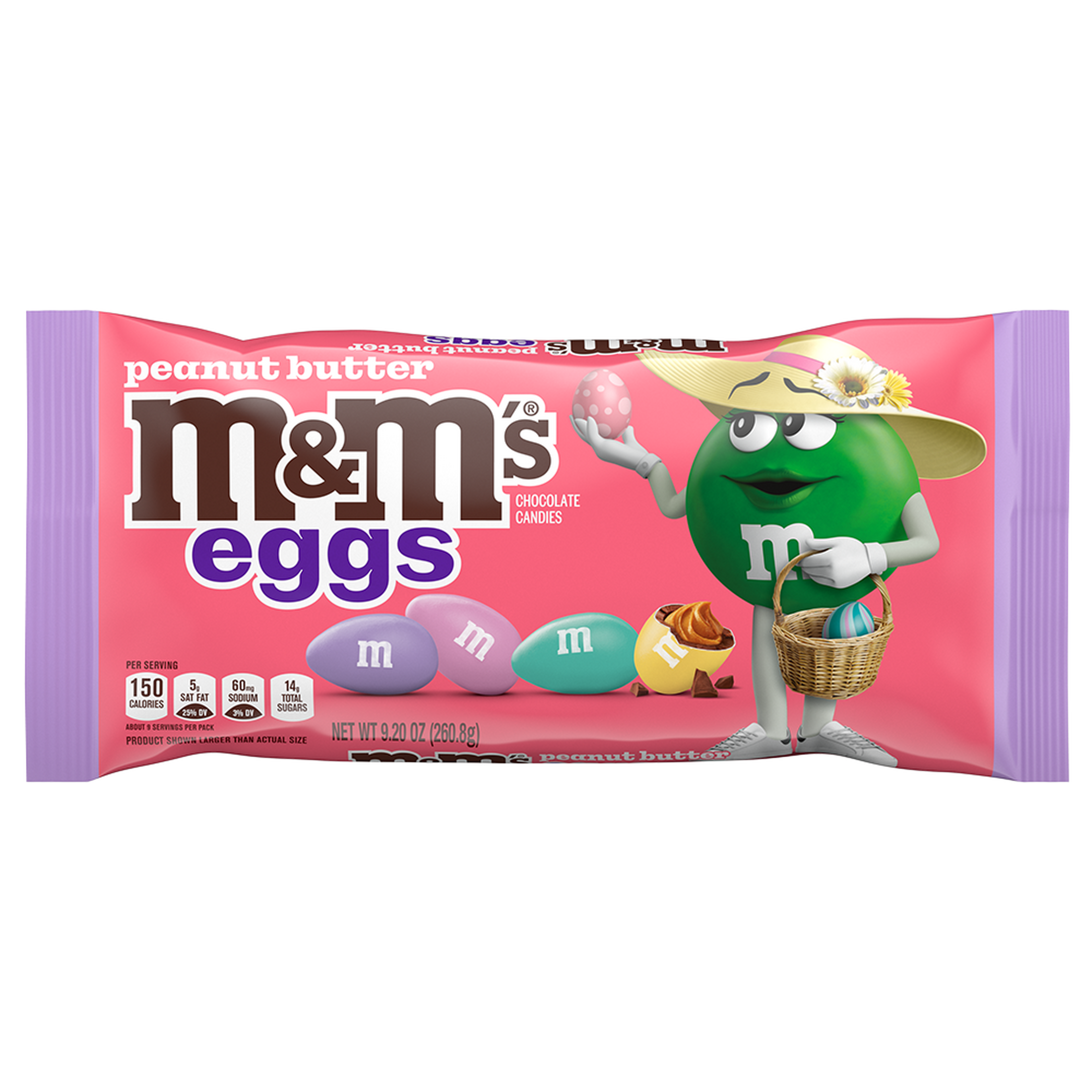 M&M'S Peanut Butter Eggs Pastel Blend Easter Candy, 9.2oz 0