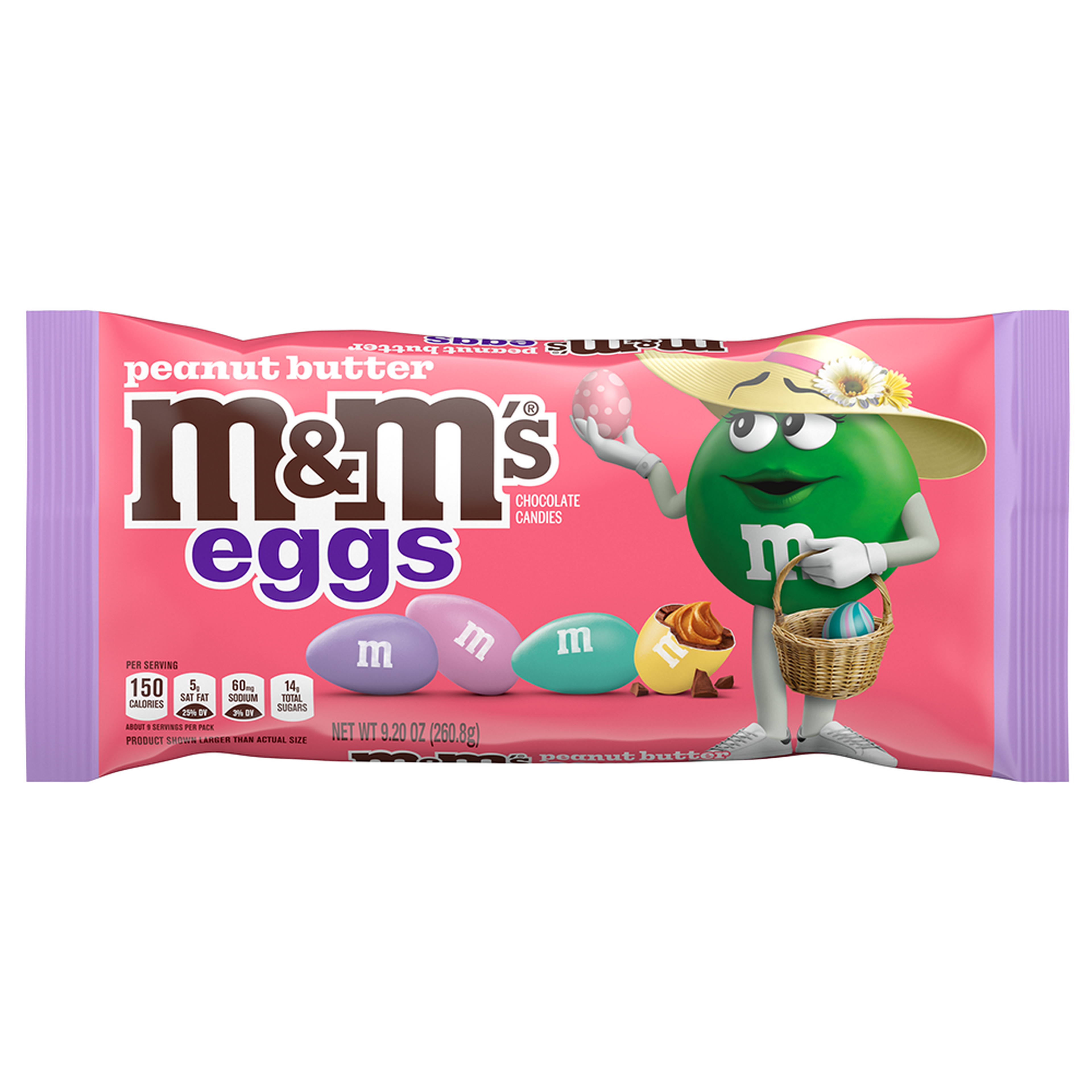 M&M'S peanut butter eggs pastel blend easter candy, 9.2oz 0