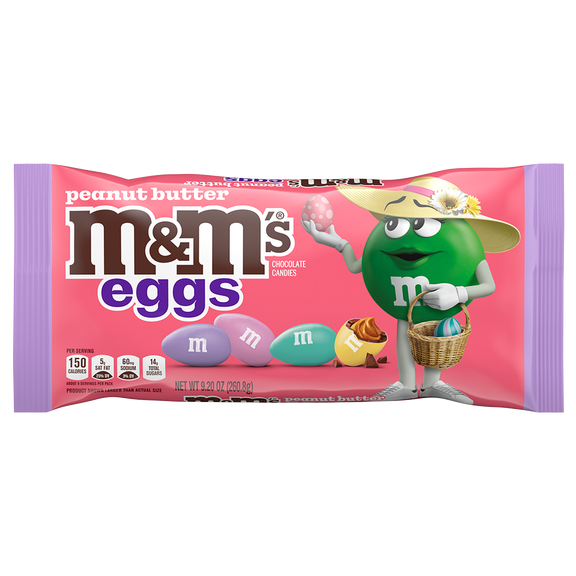 M&M'S peanut butter eggs pastel blend easter candy, 9.2oz 0