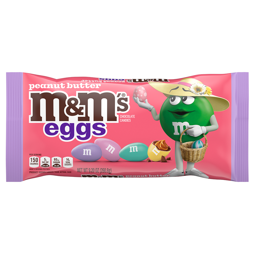 M&M'S Peanut Butter Eggs Pastel Blend Easter Candy, 9.2oz 0