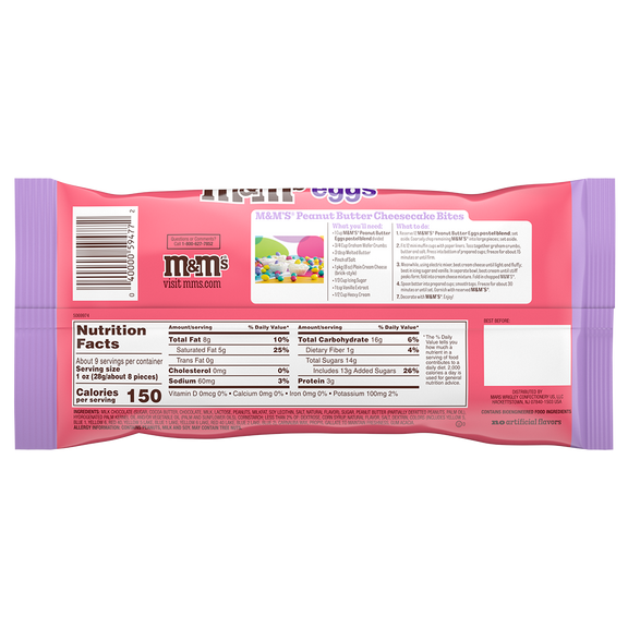 M&M'S peanut butter eggs pastel blend easter candy, 9.2oz 1