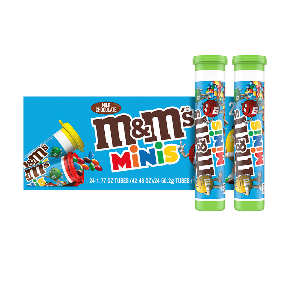 Milk Chocolate M&M'S Minis Mega Tube, 24 ct Box | M&M'S