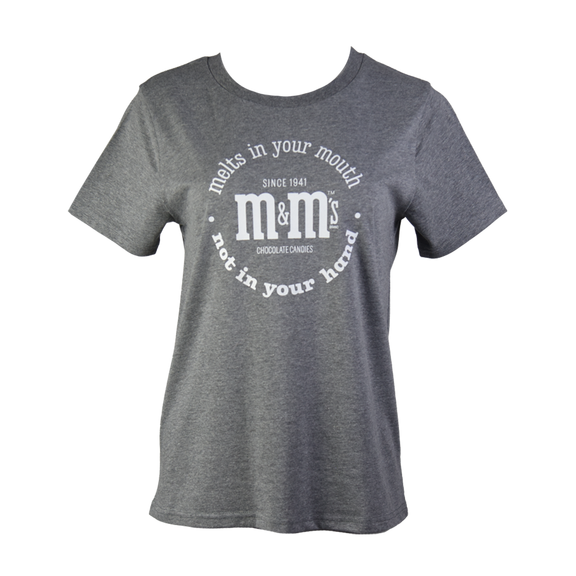 heritage M&M'S grey circle women's t-shirt 0