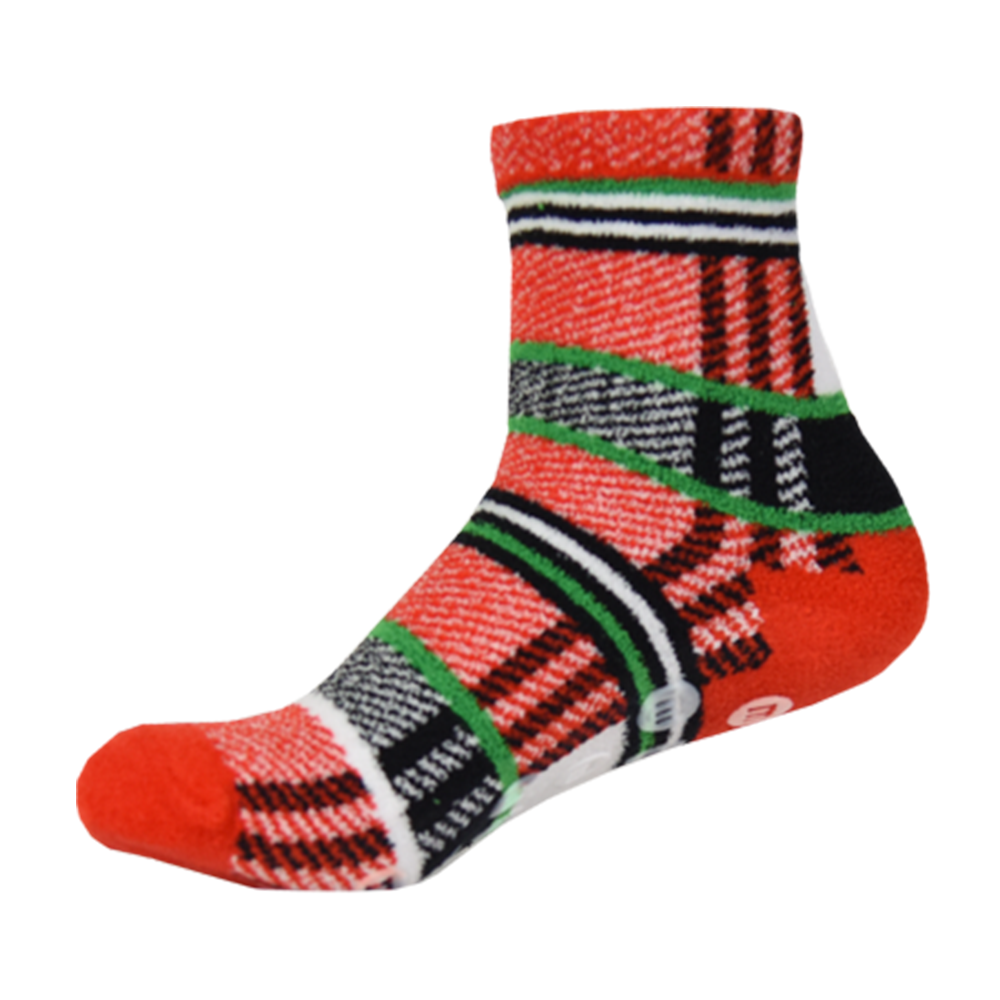 Adult Plaid Holiday Lounge Socks