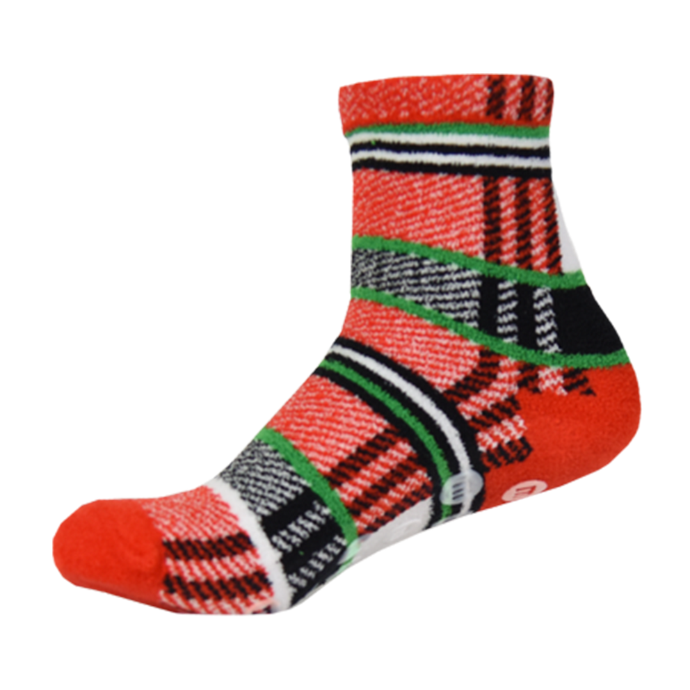 Adult Plaid Holiday Lounge Socks 0