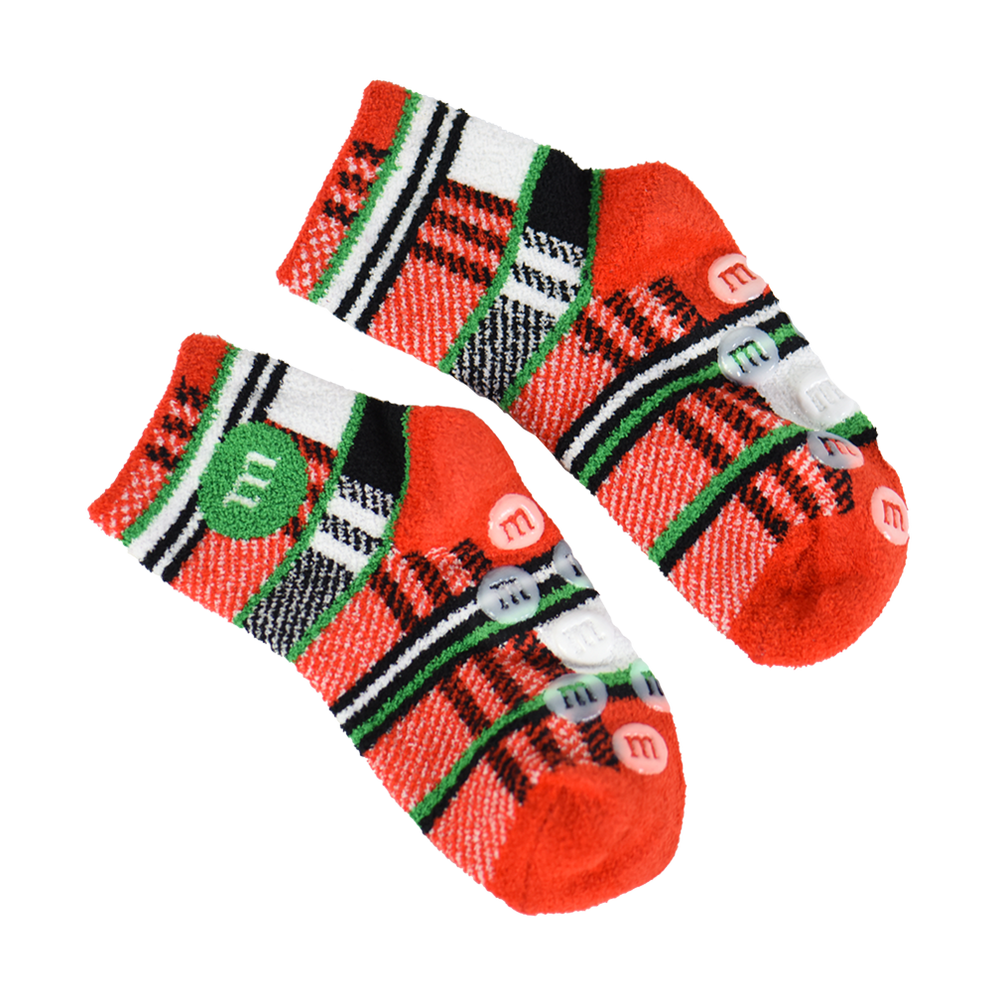 Youth Plaid Holiday Lounge Socks 2