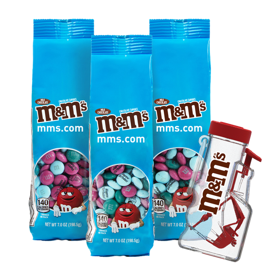 mini handheld dispensers with personalized M&M’S® candies (3 each) 0