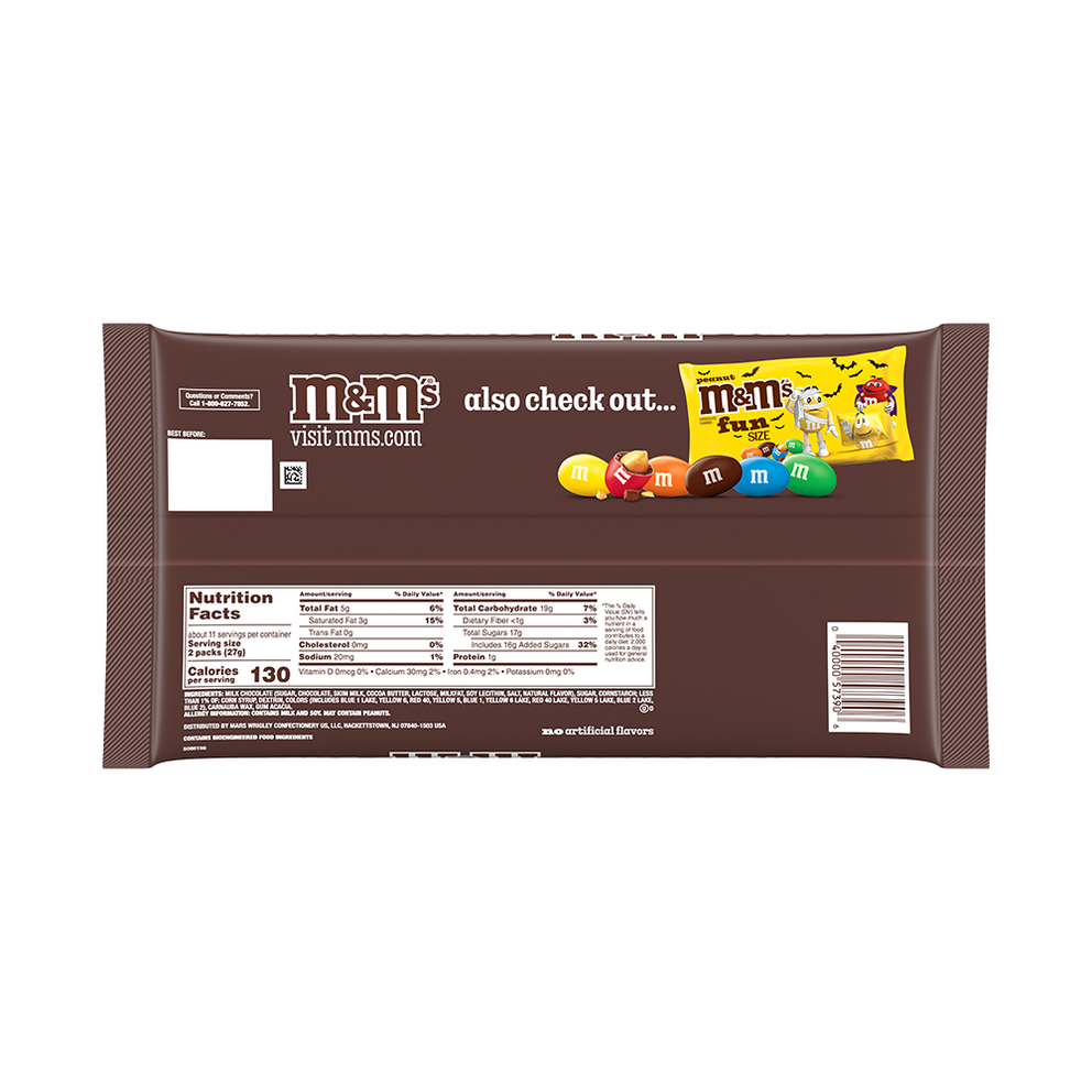 M&M'S Milk Chocolate Fun Size Candy Bag, 10.53oz 1