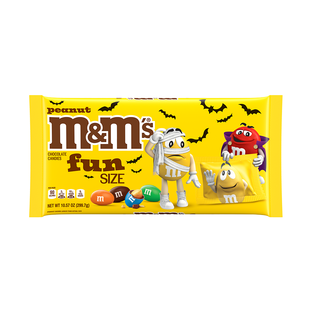 M&M'S Fun Size Peanut Milk Chocolate Candy Bag, 10.57oz 0