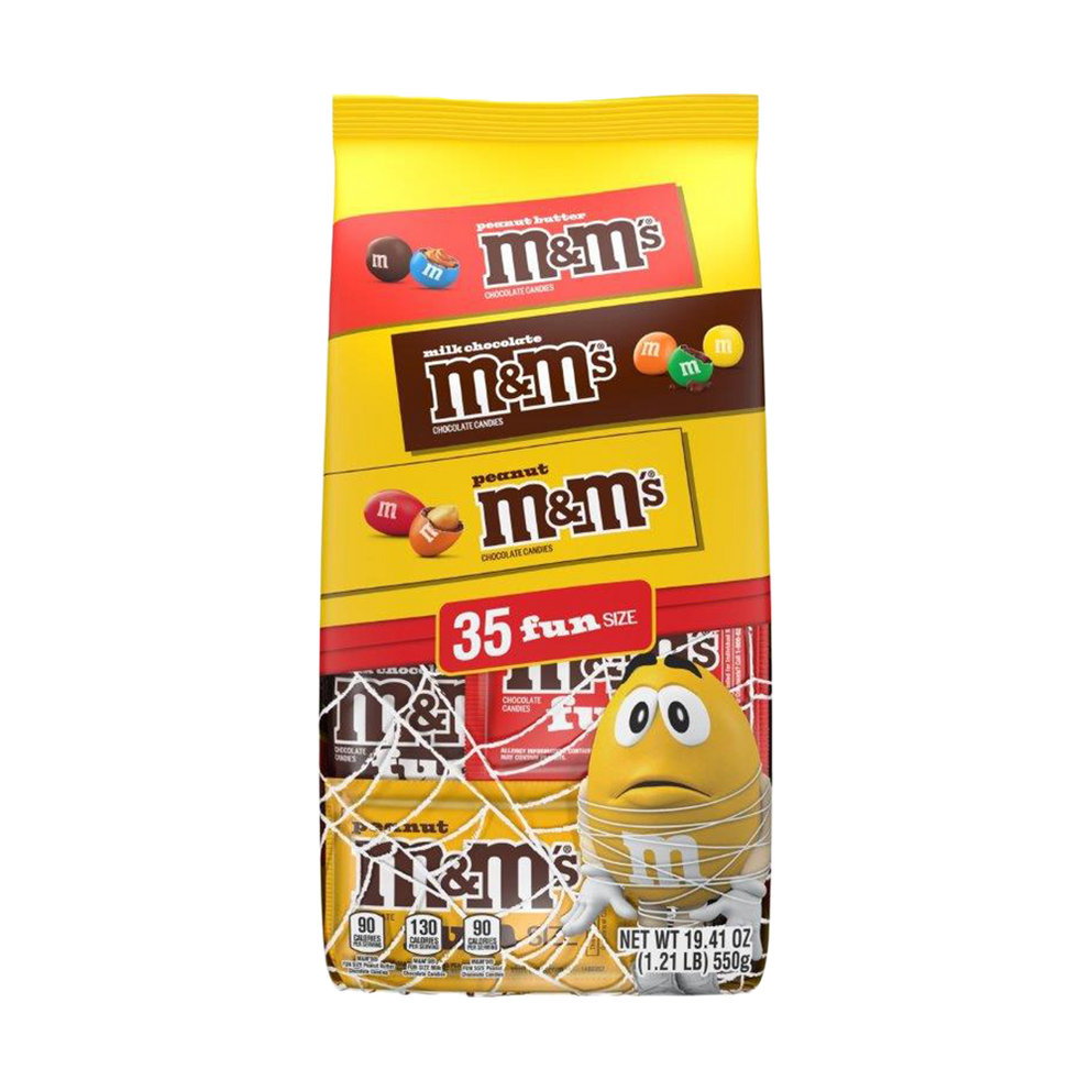 M&M'S Lover's Fun Size Halloween Candy Trick or Treat Variety Assortment, 35 Ct, 19.41oz 0