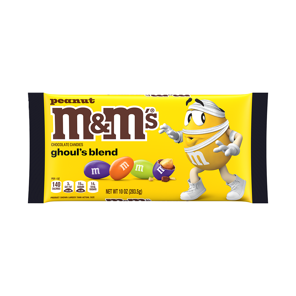 M&M'S Ghoul's Mix Peanut Milk Chocolate Halloween Candy, 10oz 0