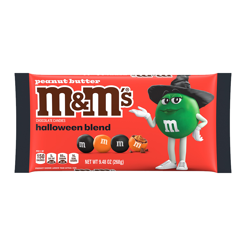 M&M'S Peanut Butter Chocolate Halloween Candy, 9.48oz