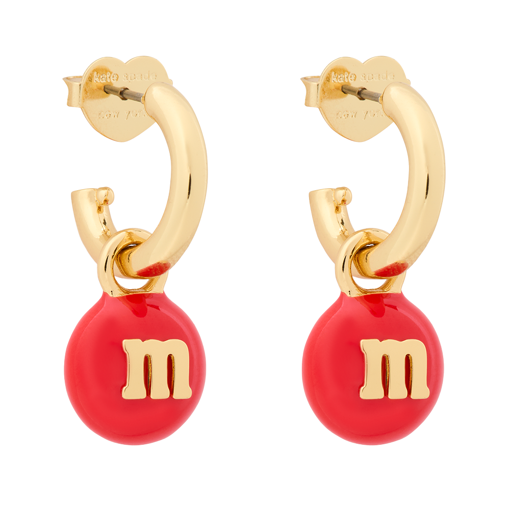 M&M'S® x kate spade new york Charm Huggies | M&M'S
