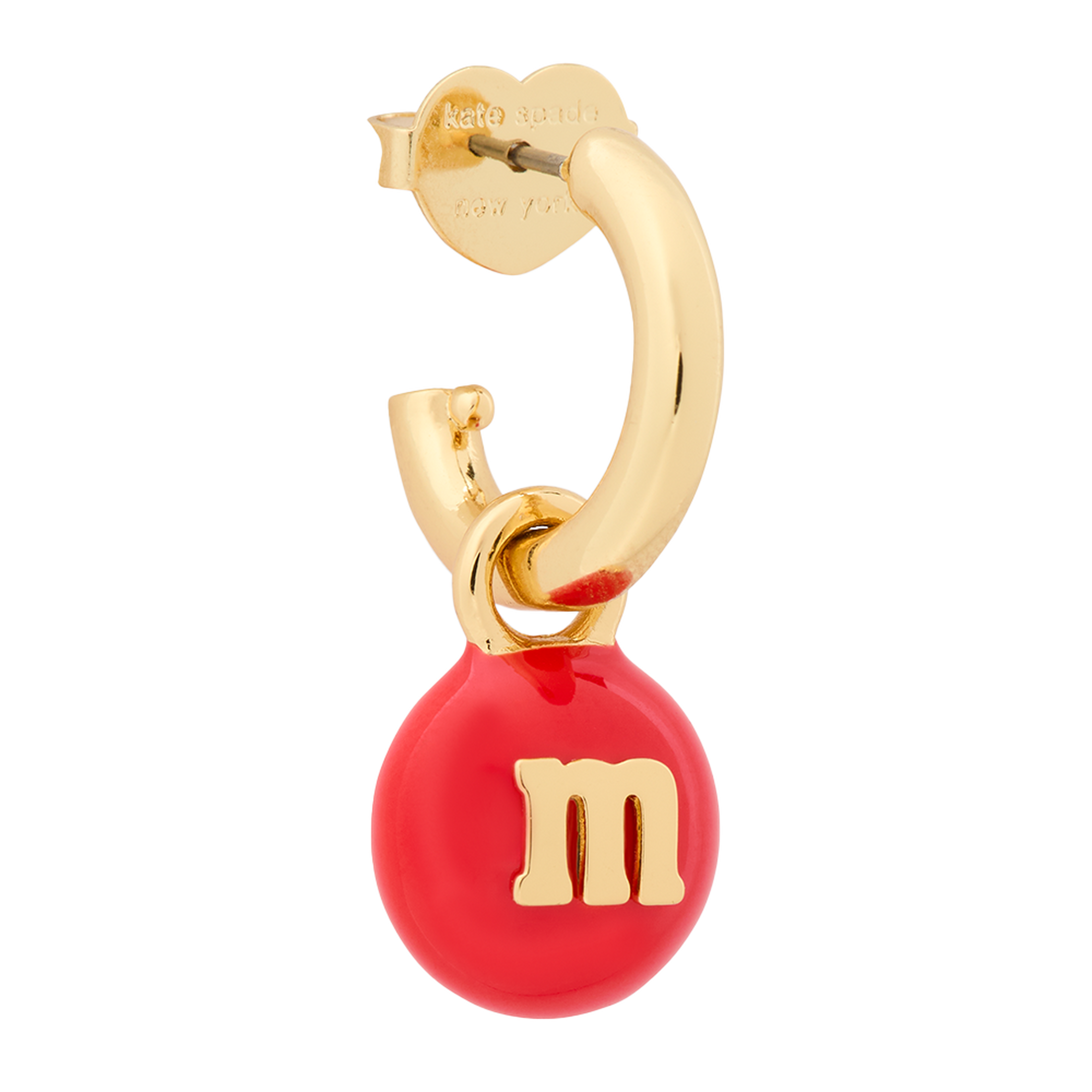 M&M'S® x kate spade new york Charm Huggies 1