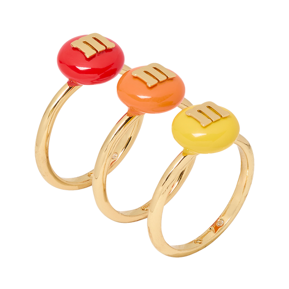 M&M'S® x Kate Spade New York stacking ring set 0