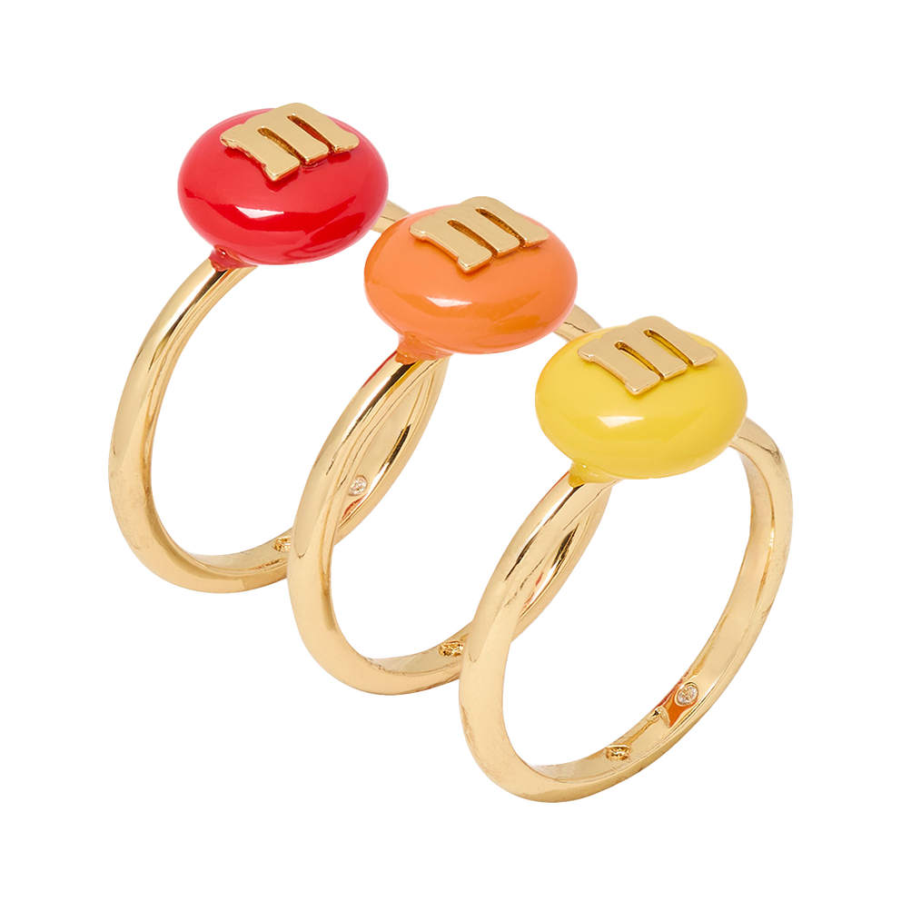 M&M'S® x Kate Spade New York stacking ring set 0