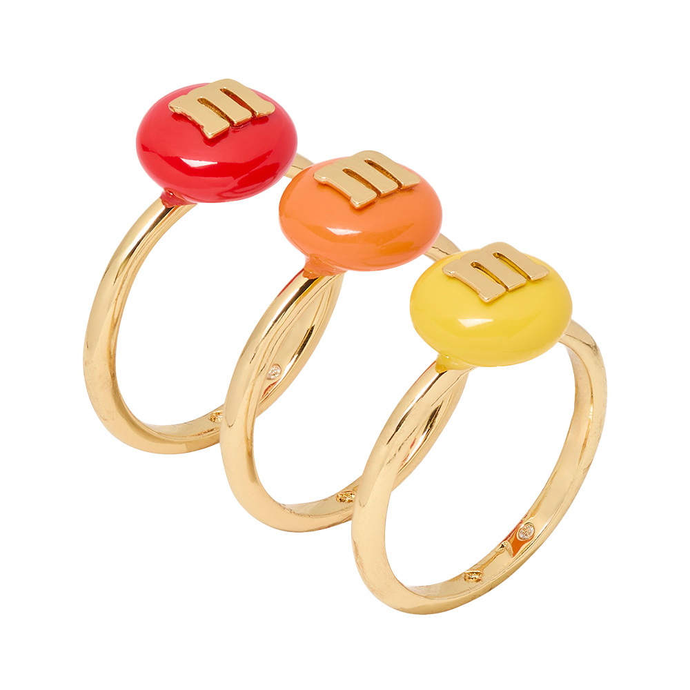 M&M'S® x kate spade new york Stacking Ring Set | M&M'S