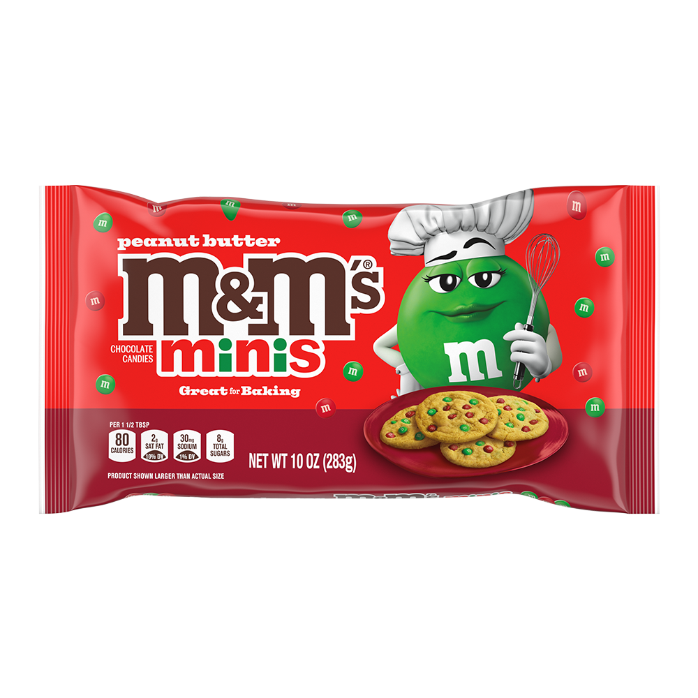 M&M'S minis peanut butter christmas candy, 10oz