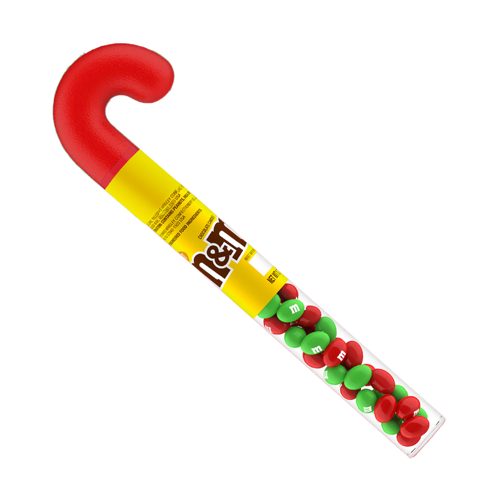 M&M'S Peanut Milk Chocolate Christmas Candy Cane, 1.74oz 0