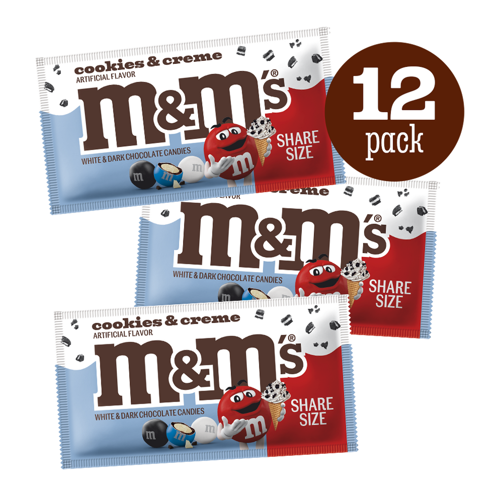 M&M'S® Cookies and Creme Chocolate Candies 12-Pack 0