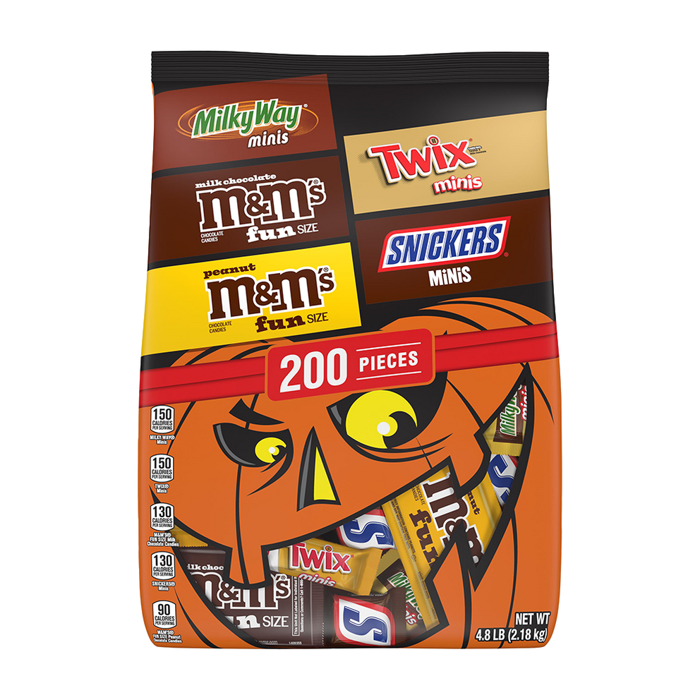 Halloween Candy Variety Pack, 200ct Bulk Bag 0