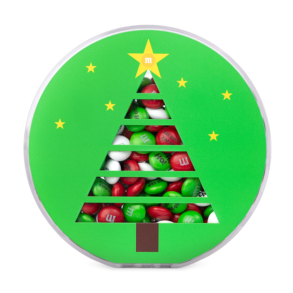 round christmas tree gift box 0